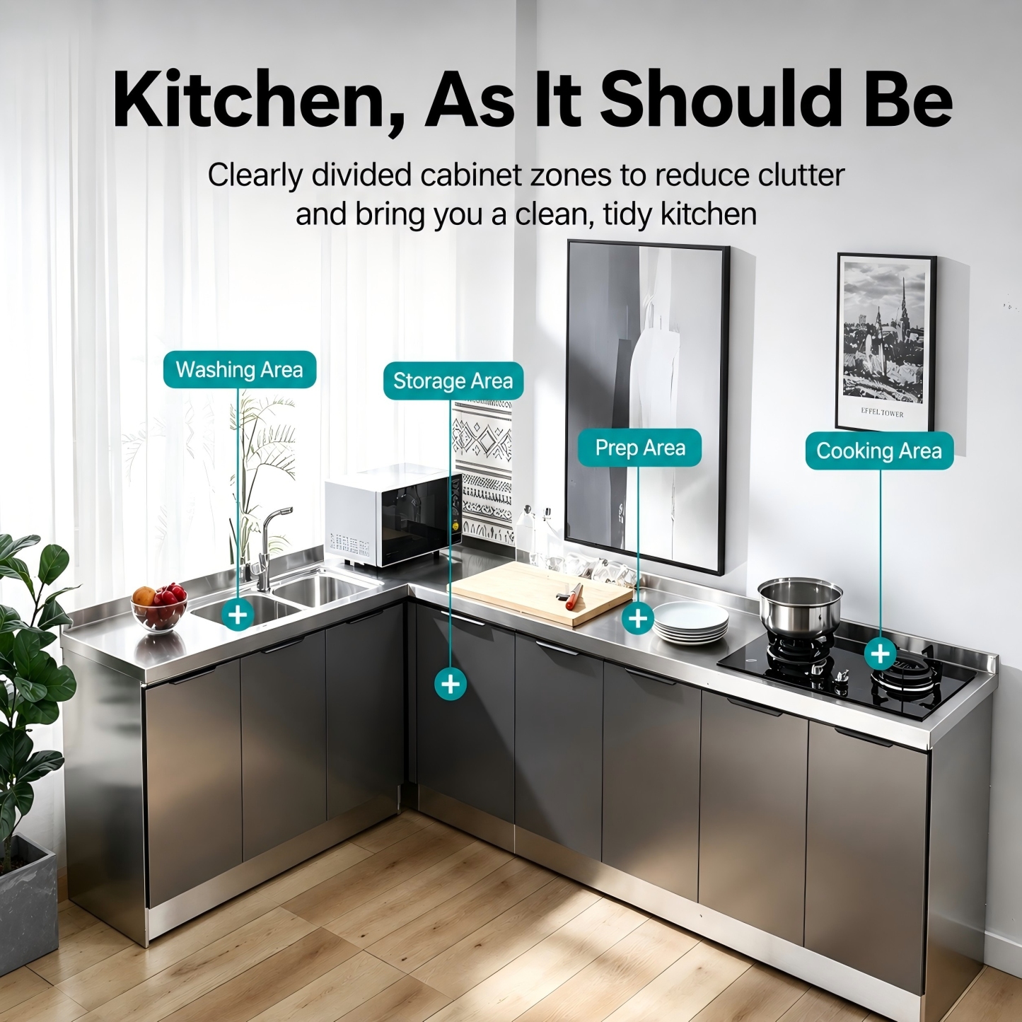 AVANRA Stainless Steel Sink Cooktop Cabinet