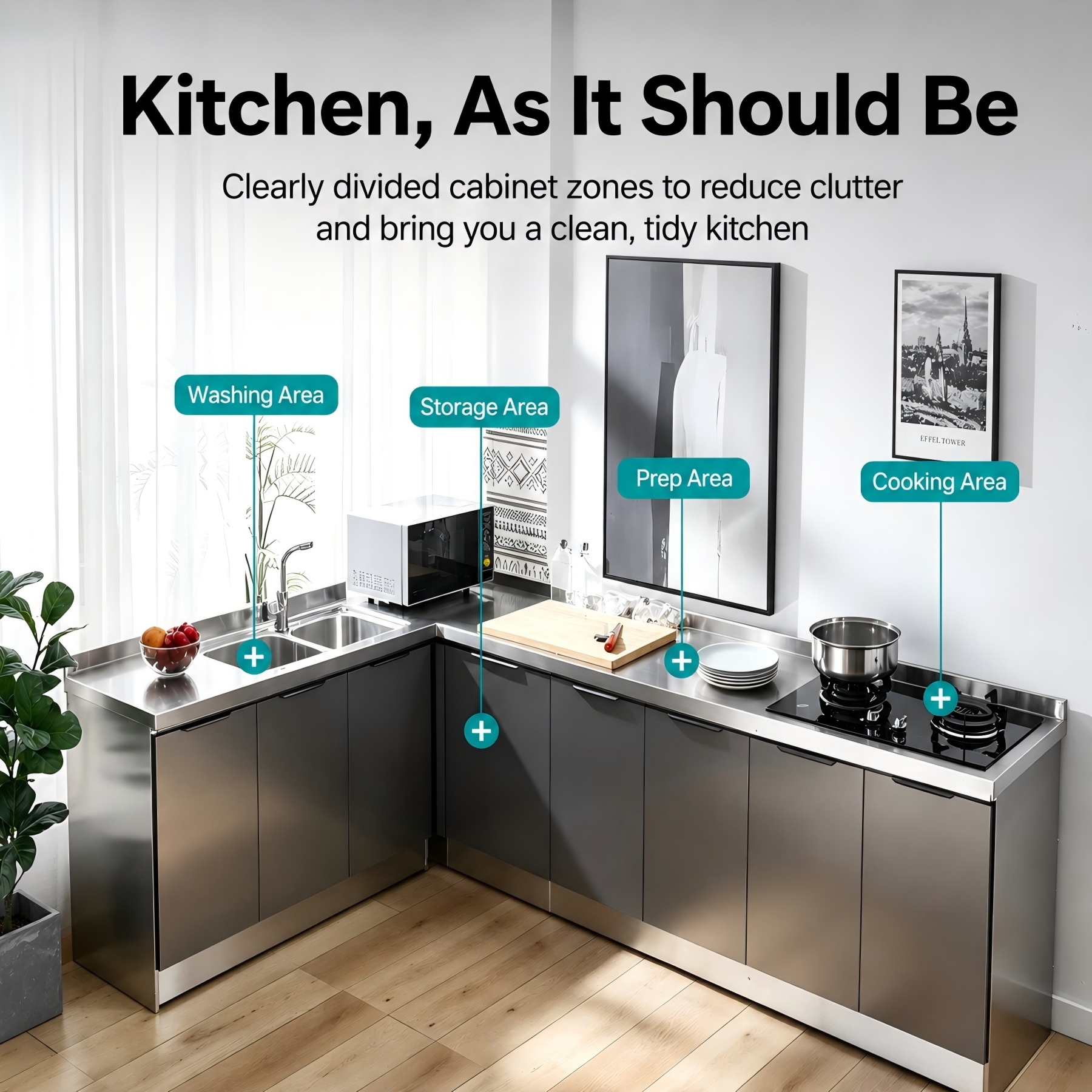 AVANRA Stainless Steel Sink Cooktop Cabinet