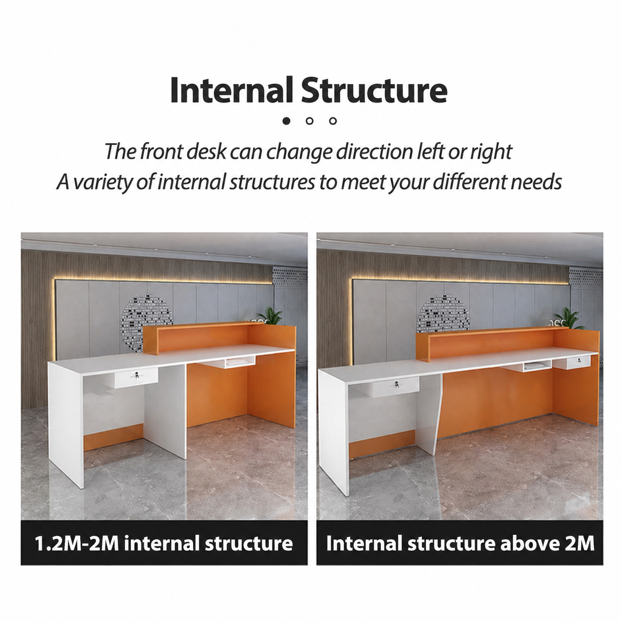 AVANRA Modern Reception Desk Counter