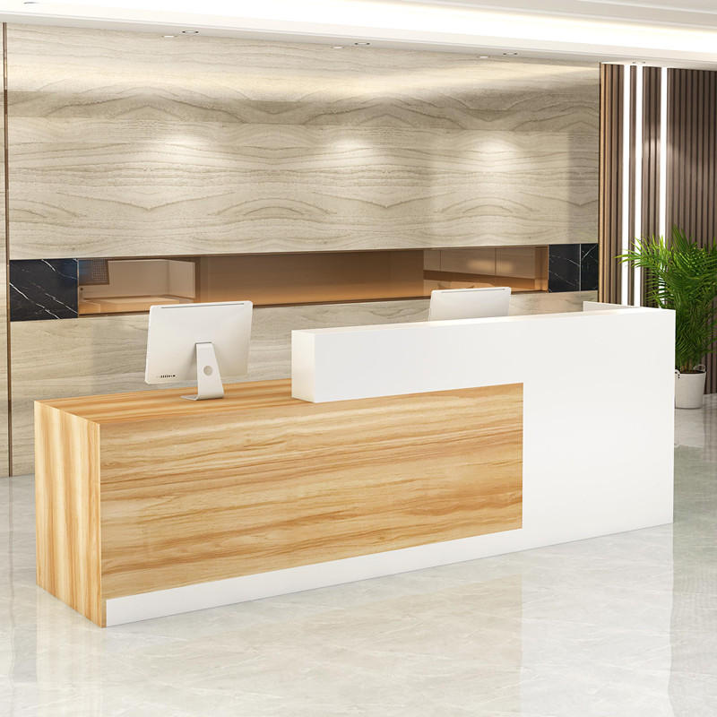 Modern Front Desk Reception Bar Counter Office Store Lobby Reception Table Penyambut Tetamu