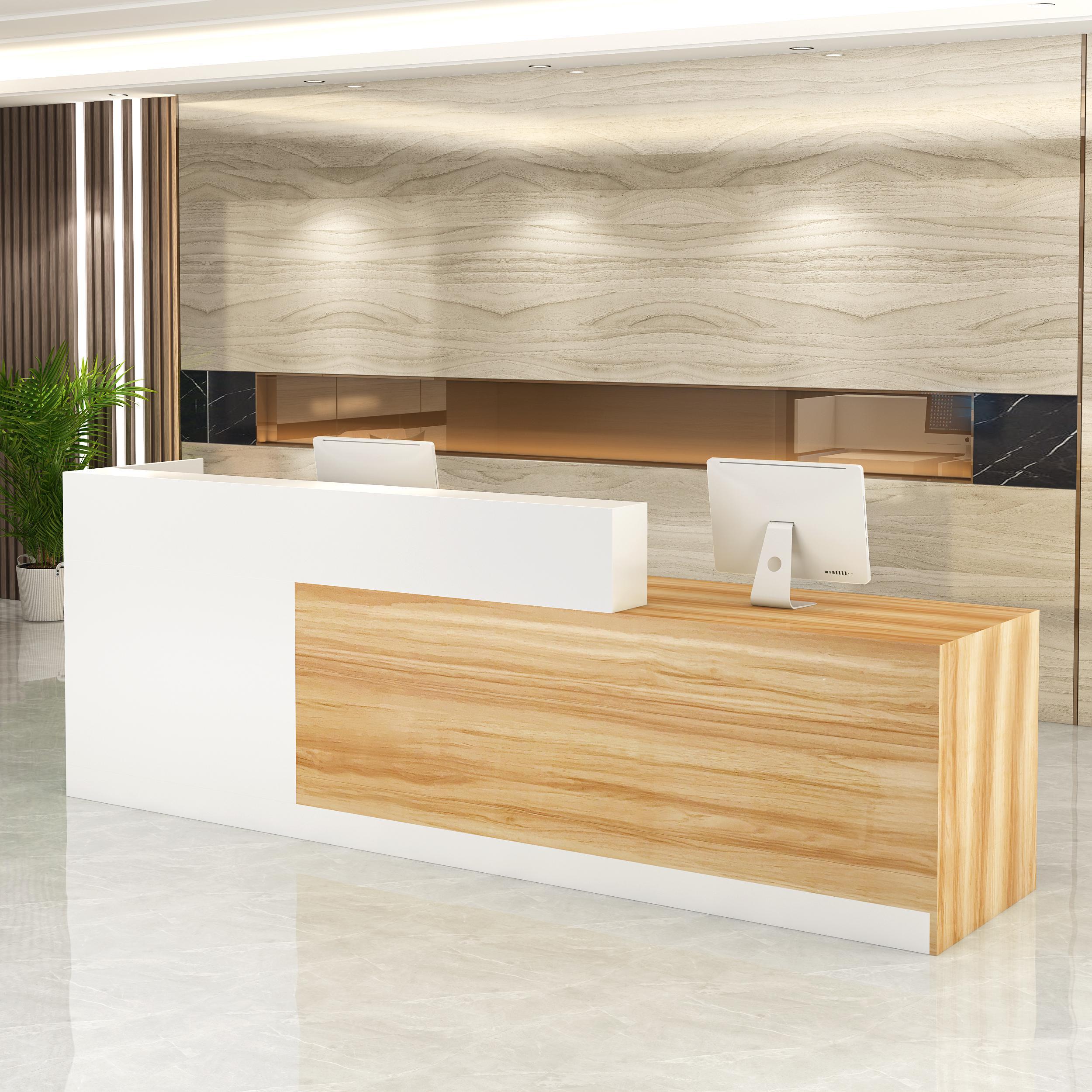 Modern Front Desk Reception Bar Counter Office Store Lobby Reception Table Penyambut Tetamu