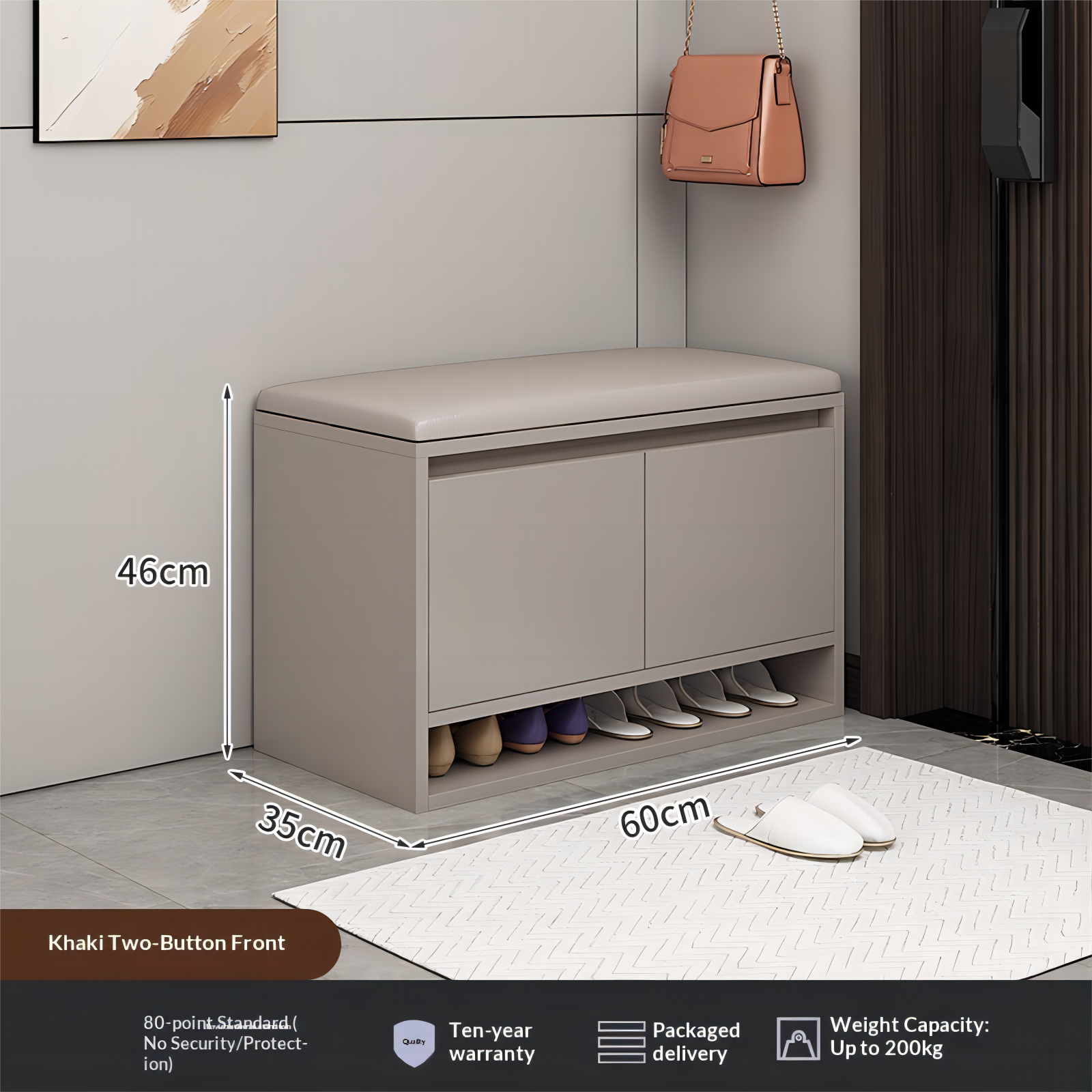 AVANRA Shoe Cabinet Bench with Cushion