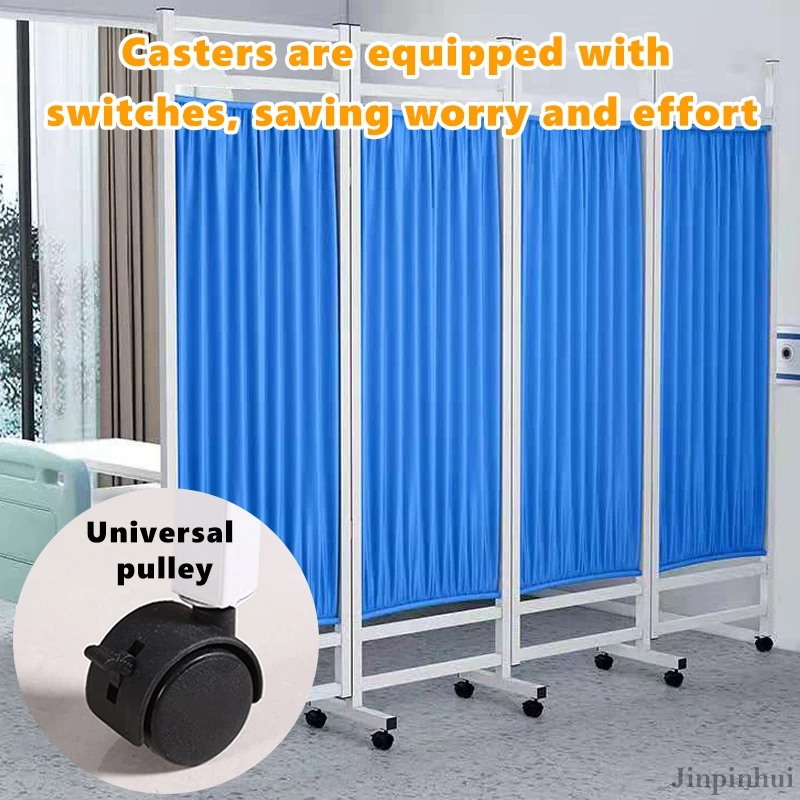 Screen Medical hospital medical iron fabric partitionfolding screen health room beauty clinic push-pull