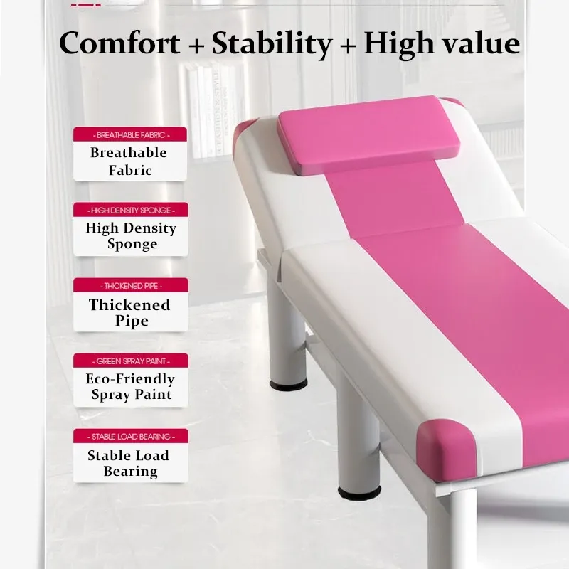 High-Quality Beauty Massage Bed With High Weight Capacity Adjustable Salon Bed For Professional Use Rak Meja Urut