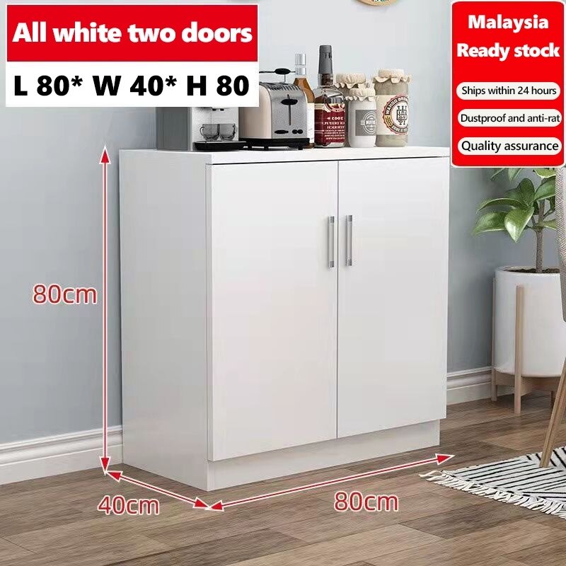 AVANRA White Kitchen Cupboard Buffet Cabinet product detail for Malaysia homes and commercial spaces