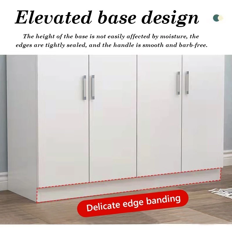 Kitchen Cupboard Buffet Table Organizer Shelf HeavyReady StockDuty White Wood Home Kitchen Almari Dapur Serbaguna
