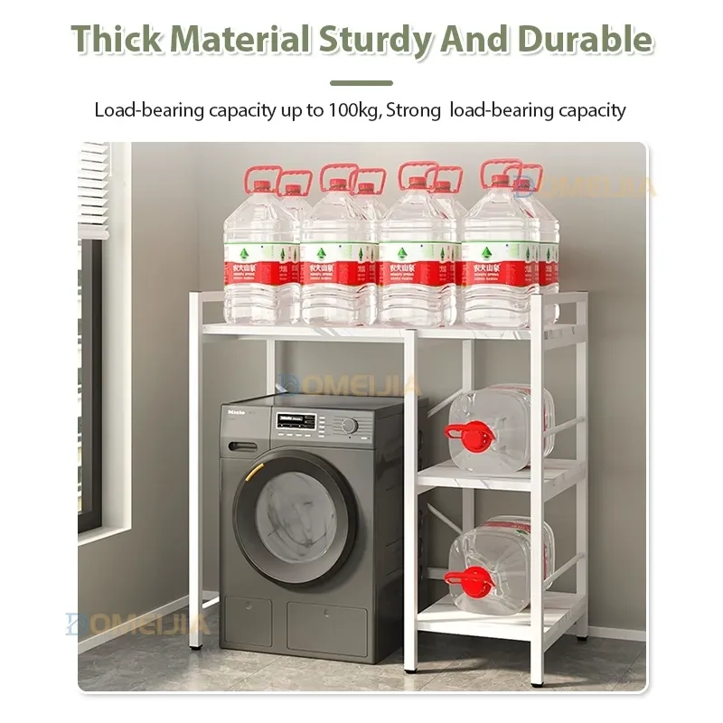Washing Machine Rack Bathroom Storage Shelf Balcony Floor Hanger Toilet Shelves Rak Mesin Basuh 4-Tier