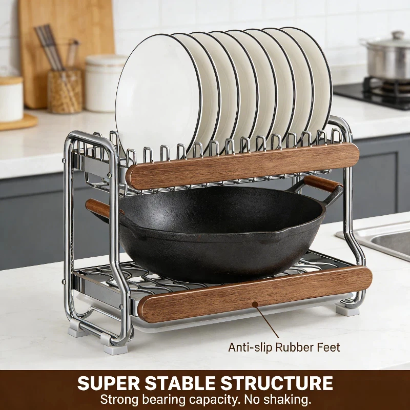 AVANRA Rustproof Dish Drainer Rack size and finish reference