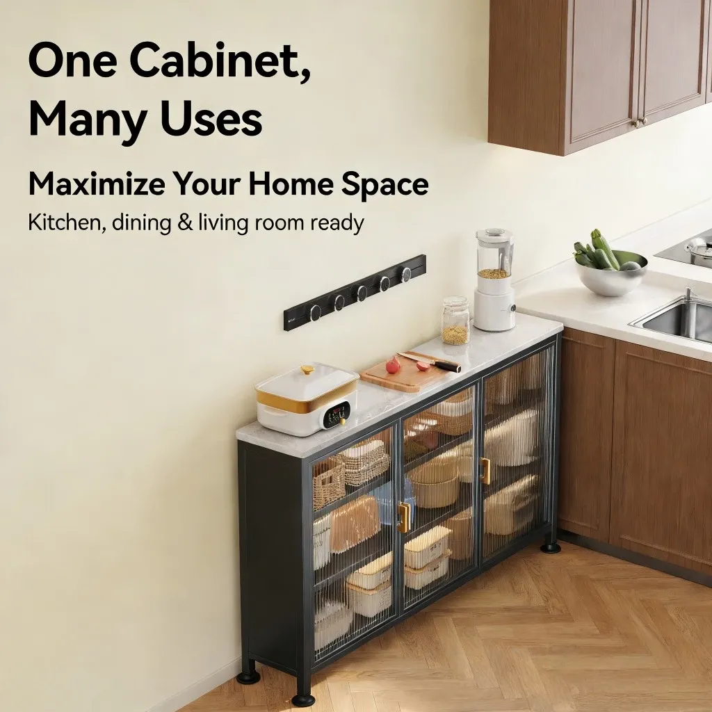AVANRA Narrow Kitchen Storage Rack size and finish reference