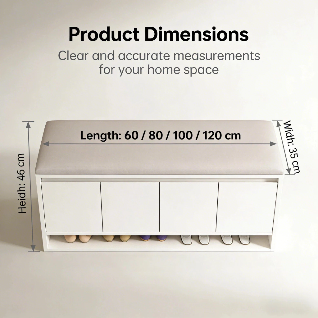 AVANRA Shoe Cabinet Bench with Cushion product detail for Malaysia homes and commercial spaces