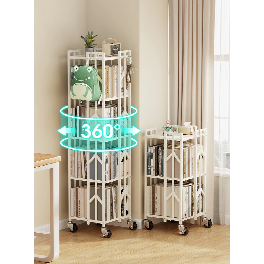 AVANRA Rotating Bookshelf with Wheels for rotating bookshelf Malaysia