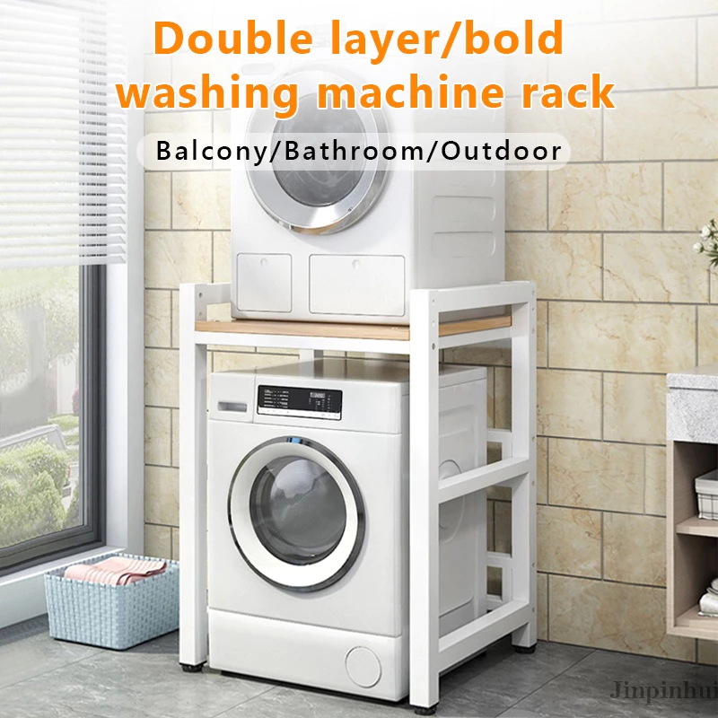Washing Machine Rack Bathroom Storage Shelf Balcony Floor Hanger Toilet Shelves Organizer Rak Mesin Basuh