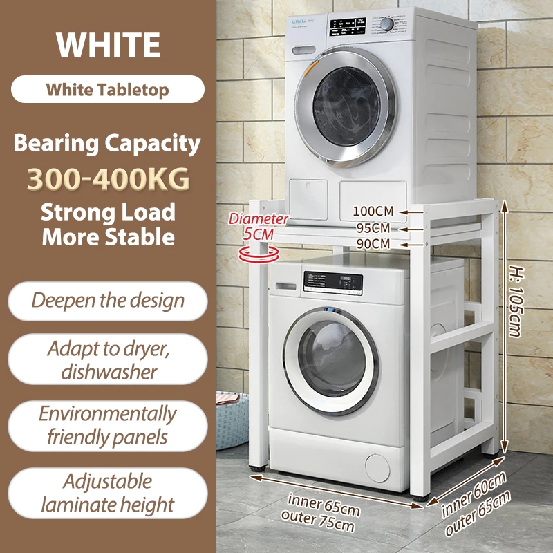 Washing Machine Rack Bathroom Storage Shelf Balcony Floor Hanger Toilet Shelves Organizer Rak Mesin Basuh