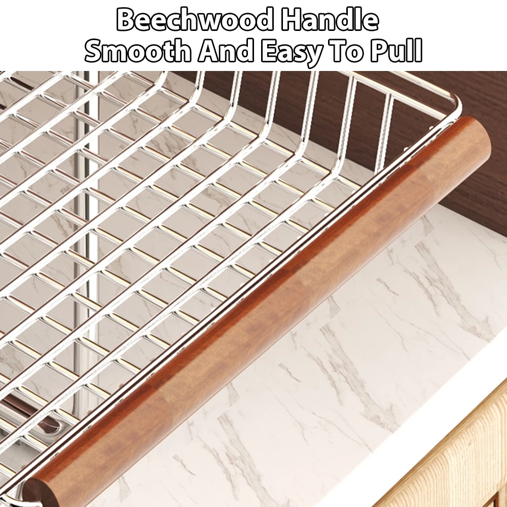 Kitchen Microwave Rack Rak Dapur Multi Layer Countertop Organizer Mesh