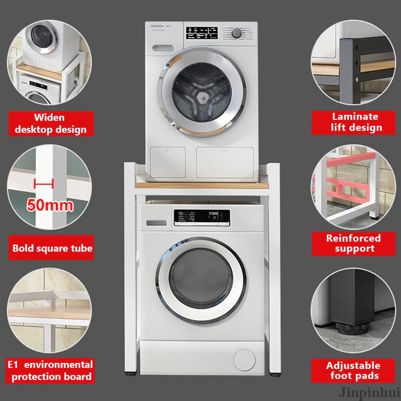 Washing Machine Rack Bathroom Storage Shelf Balcony Floor Hanger Toilet Shelves Organizer Rak Mesin Basuh