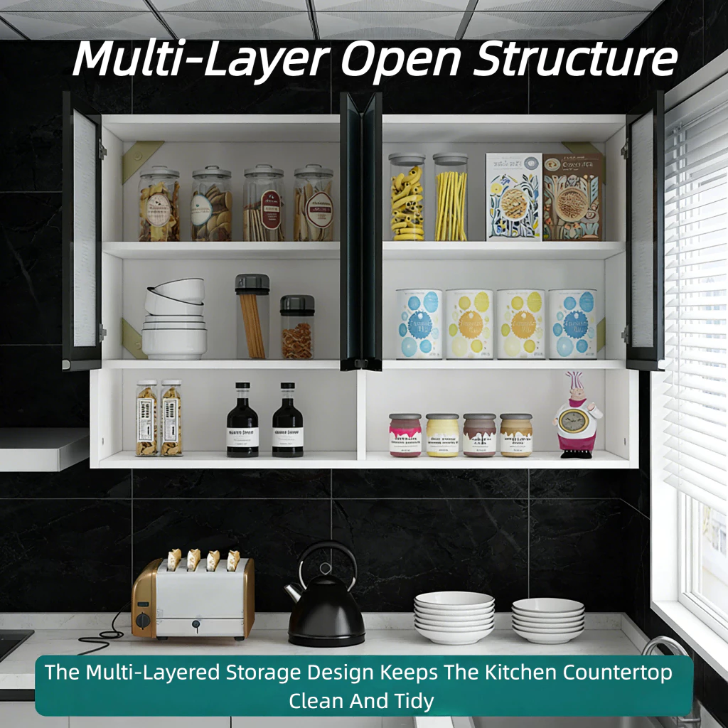 Kitchen Wall Cabinet Kabinet Dapur Water Proof Storage Cabinets Cupboar Hanging Cabinet For Bedroom Balcony