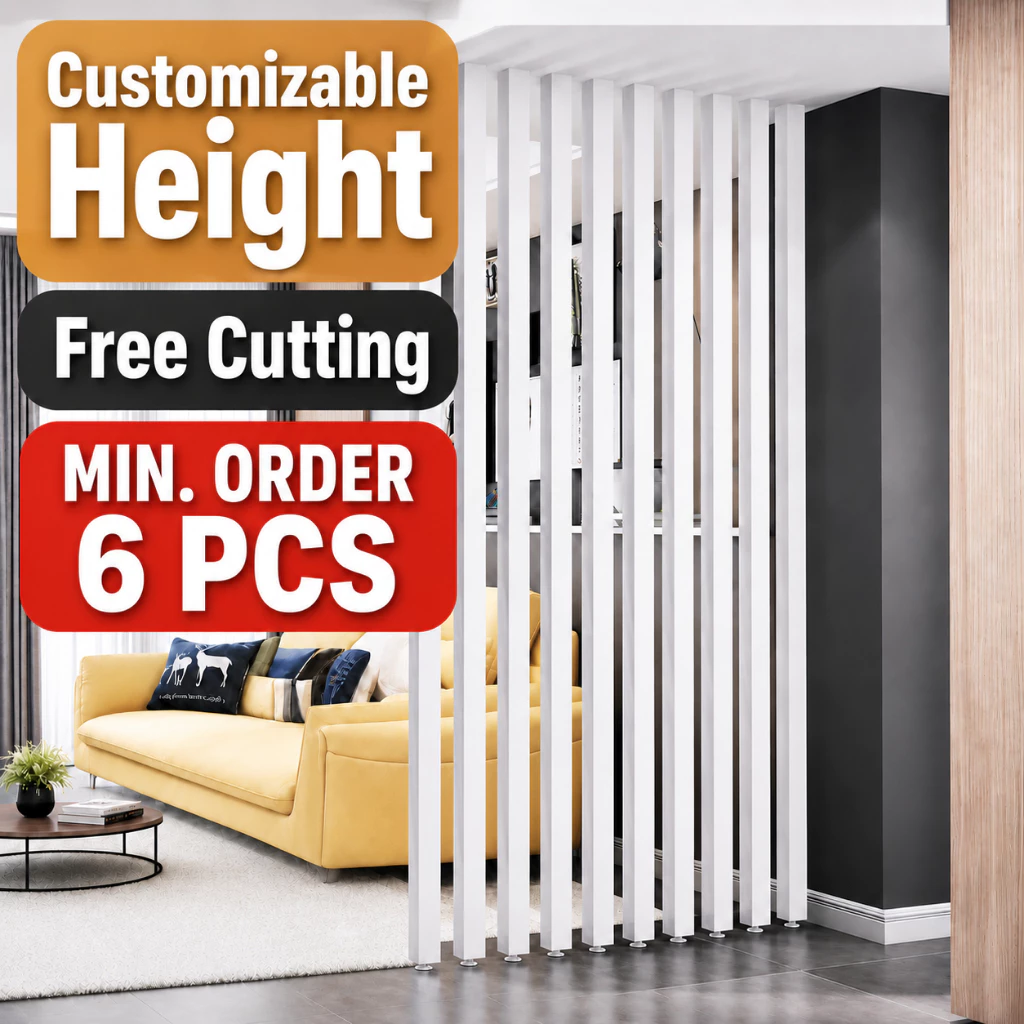 Premium Aluminum Alloy Divider Penghadang Ruang Custom Screen Partition Living Room Office Entrance Decor