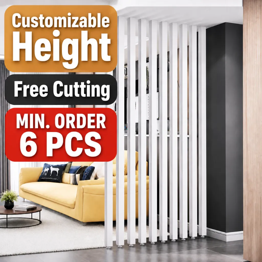 Premium Aluminum Alloy Divider Penghadang Ruang Custom Screen Partition Living Room Office Entrance Decor