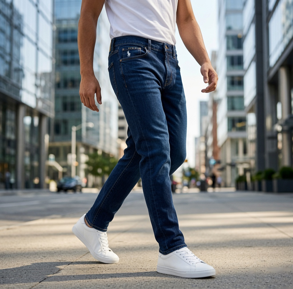 Men's Premium Denim Jeans Combo – Dark Indigo & Light Wash Blue