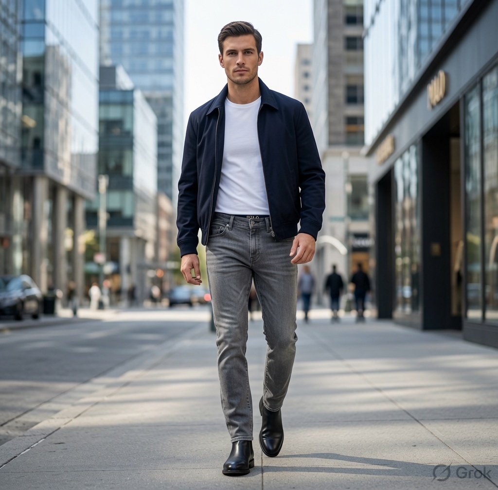 Premium Men's Regular Fit Denim Jeans Combo Pack – Dark Blue & Ash Grey
