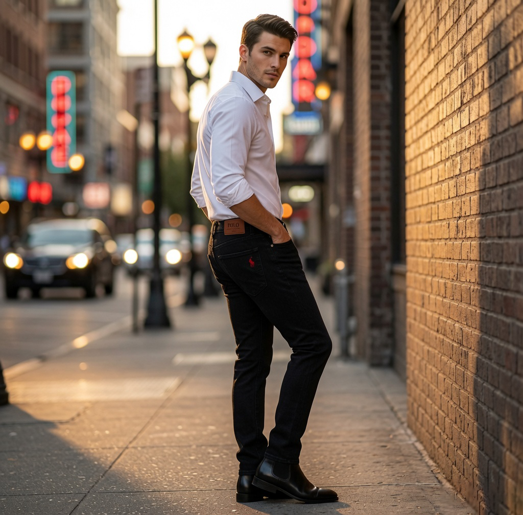 Men's Premium Denim Jeans Combo Pack – Black & Dark Navy Blue