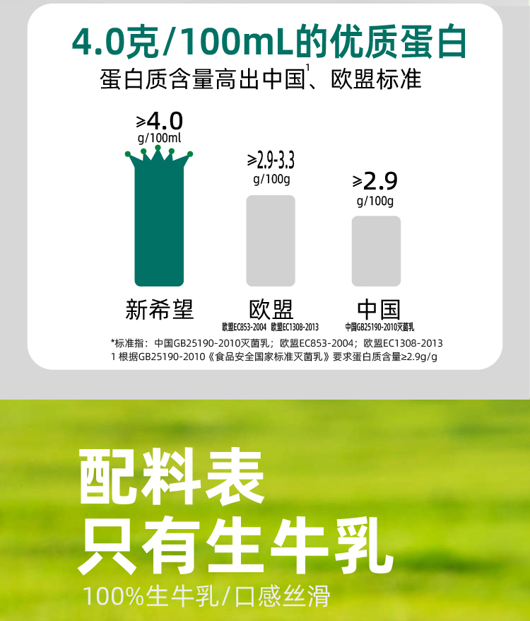 新希望云致醇纯牛奶
