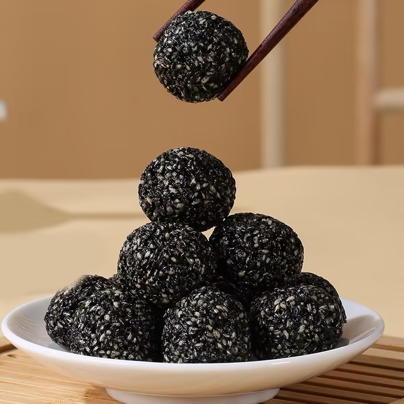 黑芝麻丸 200g｜獨立包裝便攜小食 清甜不膩芝麻香