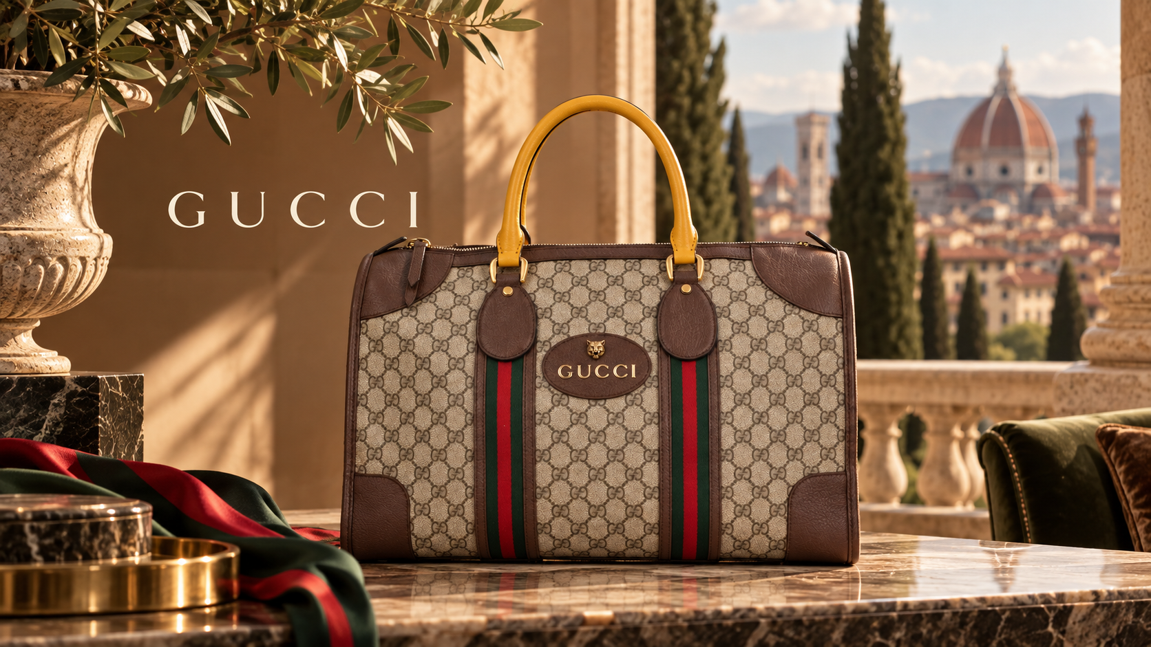 旅に出たくなるバッグには、理由がある。」GUCCI ボストンバッグが大人