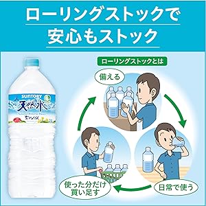 サントリー 天然水 水 2L 2000 大容量 てんねんすい 安全 安心 ミネラルウォーター 飲料水