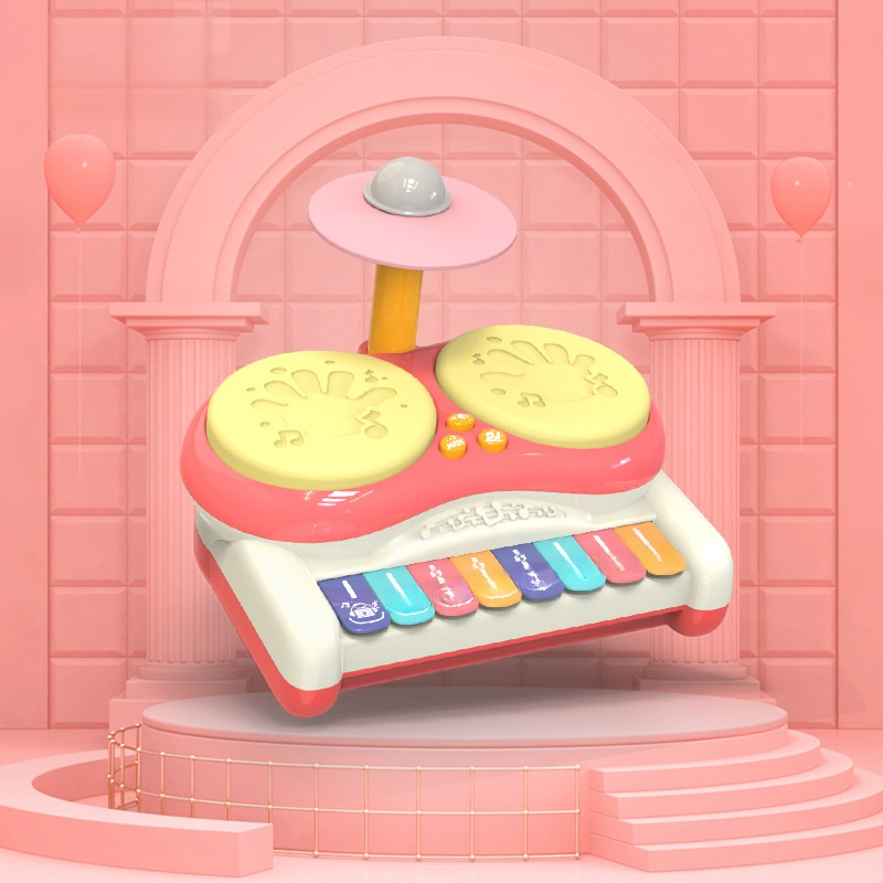Kids Multifunctional Musical Drum Set Toy Jazz Drummer Educational Gift