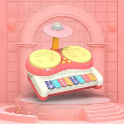 Kids Multifunctional Musical Drum Set Toy Jazz Drummer Educational Gift