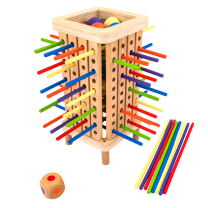 Color-sorting wooden toys