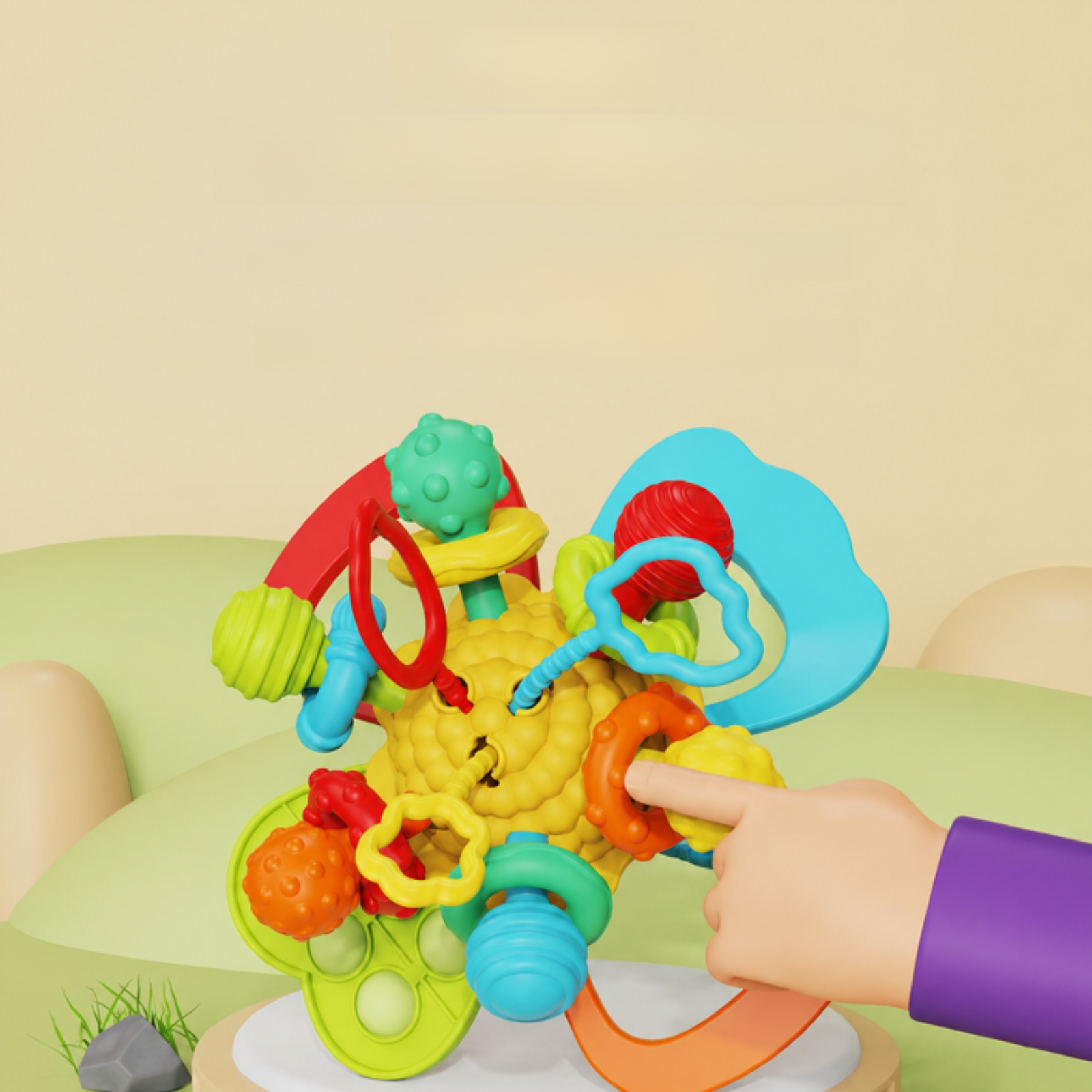 Newborn Drawer-Style Teething Educational Toy