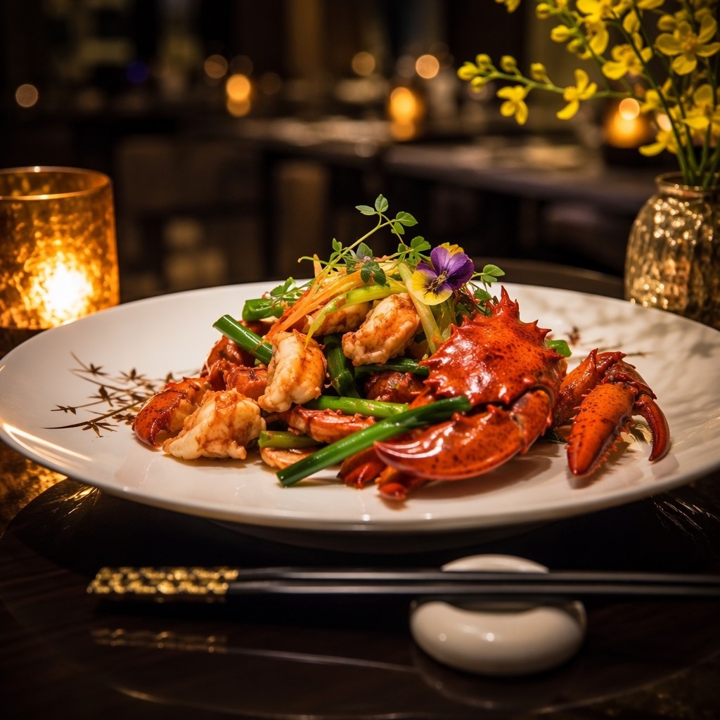 Stir-Fried Lobster with Ginger & Scallion