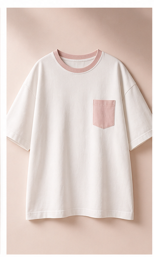Pink Pocket Tee