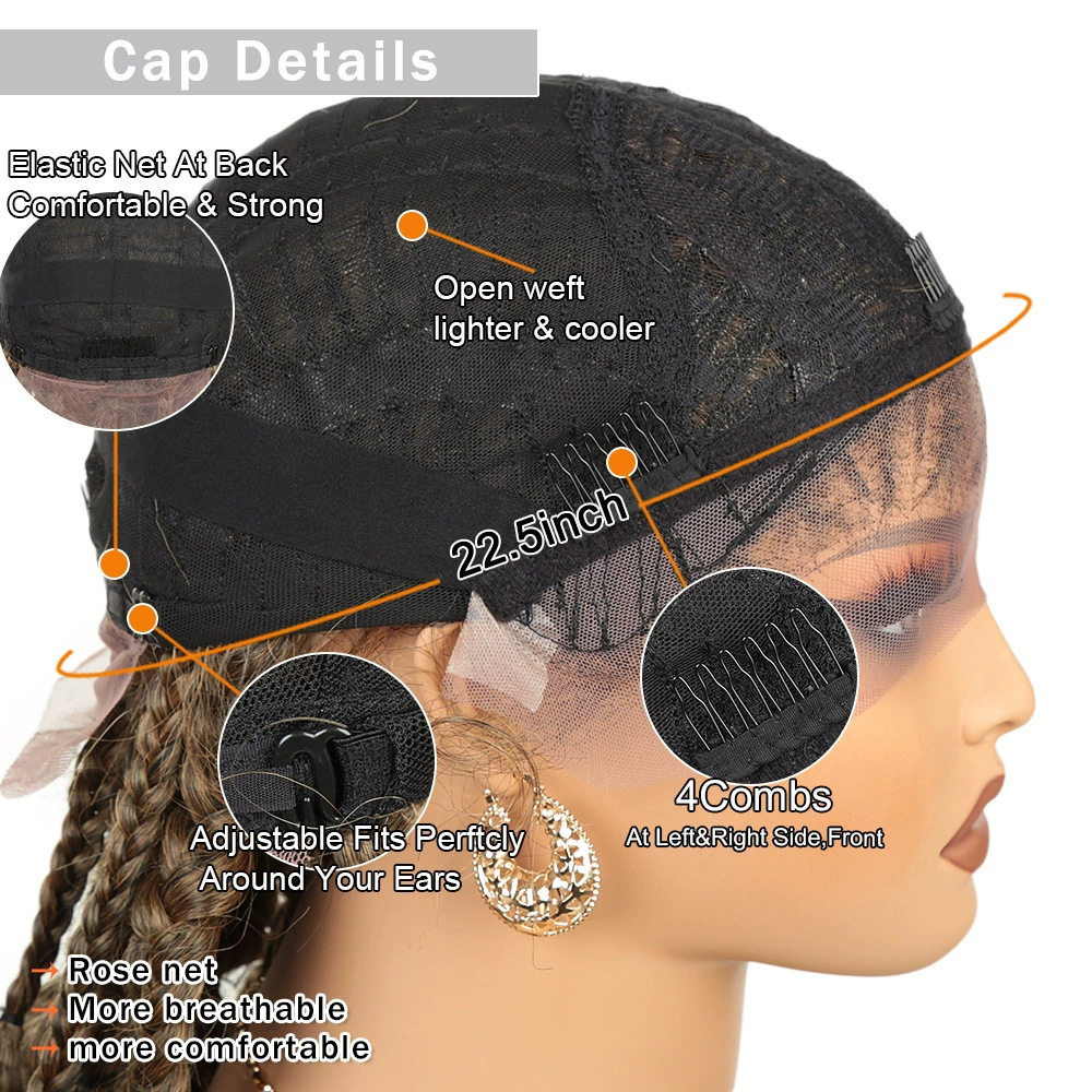 Lace-Front Braided Wig — African-Style Dreadlock Wig