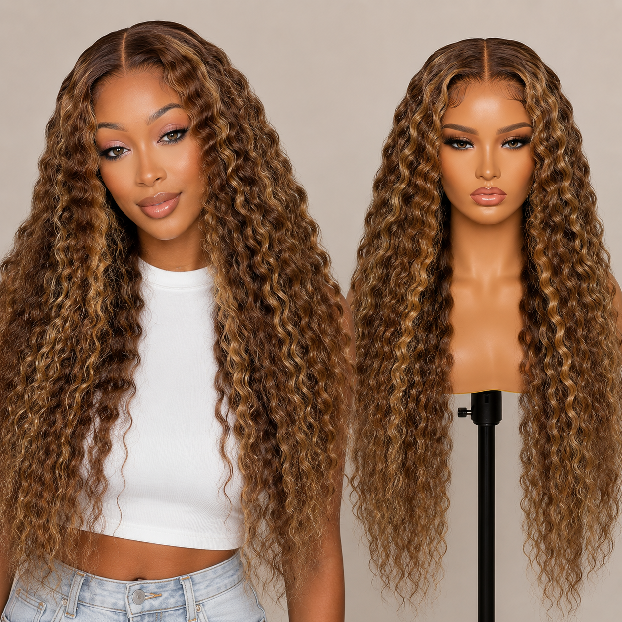 Colorful 30in 13X6 Chocolate Brown Deep Wave HD Transparent Lace Front Wigs 99J Red Burgundy Colored Deep Wigs 4/27 Highlight Ombre Human Hair Curly Wigs Black Deep Wigs Pre Plucked With Baby Hair Summervibes