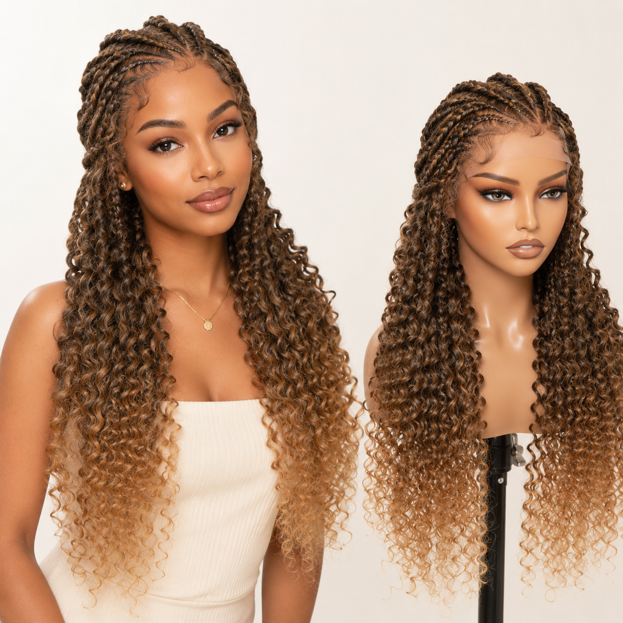Lace-Front Braided Wig — African-Style Dreadlock Wig