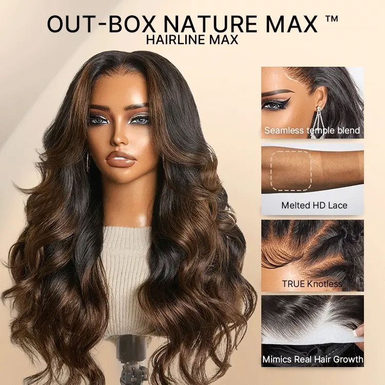 [New Arrival]200% Density Ombre Brown Loose Wave Glueless 13x6 HD Lace Front Wig Human Hair Pre-Cut Lace Flexi-Fit Drawstring Cap Limited Time Offer TikTok Exclusive #luvmenewarrivals