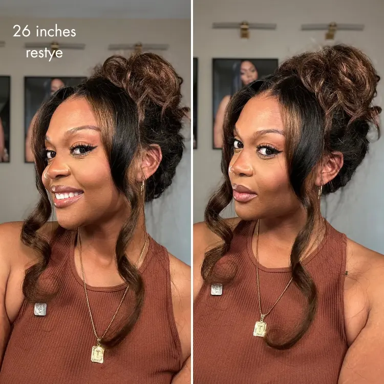 [New Arrival]200% Density Ombre Brown Loose Wave Glueless 13x6 HD Lace Front Wig Human Hair Pre-Cut Lace Flexi-Fit Drawstring Cap Limited Time Offer TikTok Exclusive #luvmenewarrivals