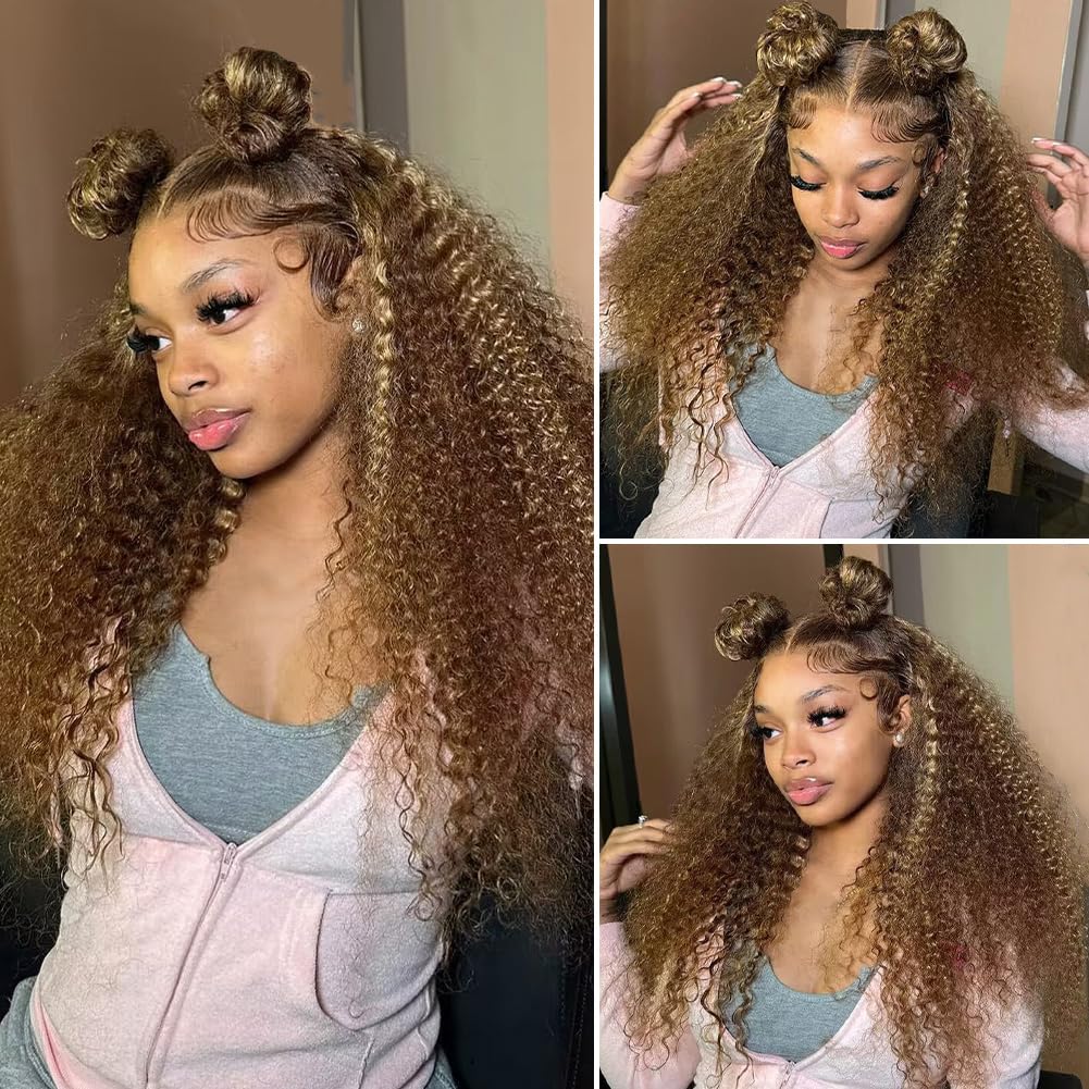 Colorful 30in 13X6 Chocolate Brown Deep Wave HD Transparent Lace Front Wigs Human Hair 99J Red Burgundy Colored Deep Wigs 4/27 Highlight Ombre Human Hair Curly Wigs Black Deep Wigs Pre Plucked With Baby Hair Summervibes