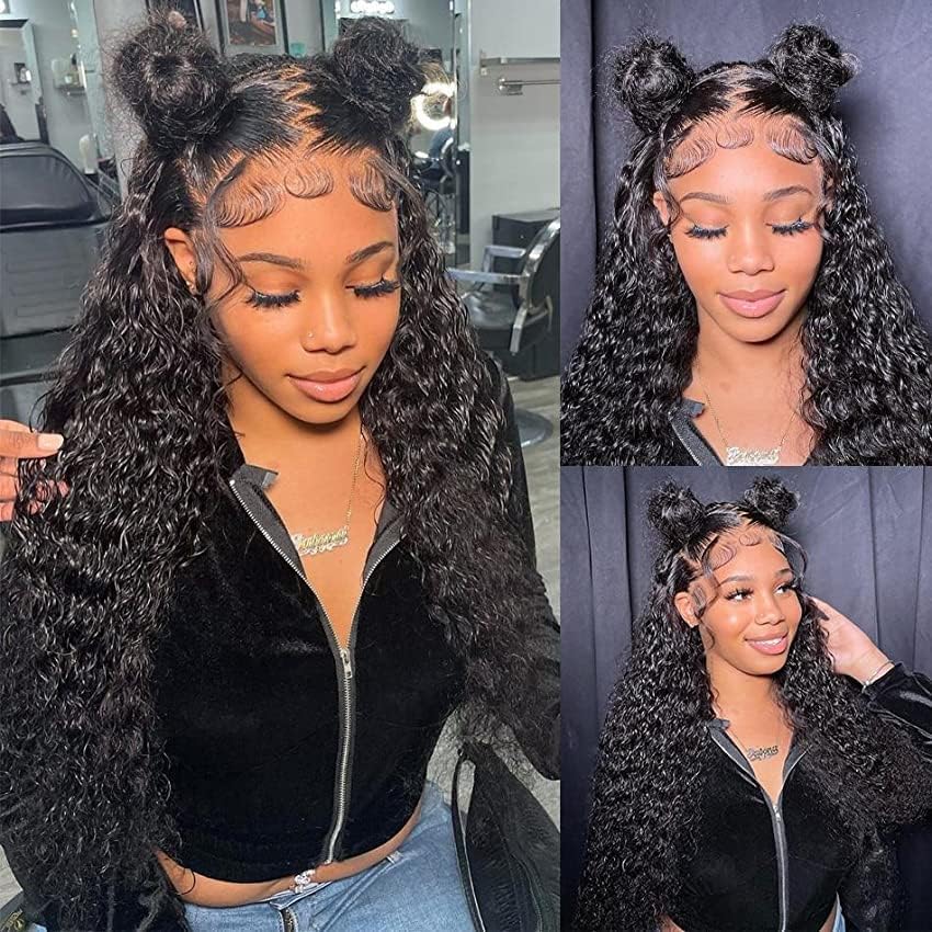 Colorful 30in 13X6 Chocolate Brown Deep Wave HD Transparent Lace Front Wigs Human Hair 99J Red Burgundy Colored Deep Wigs 4/27 Highlight Ombre Human Hair Curly Wigs Black Deep Wigs Pre Plucked With Baby Hair Summervibes