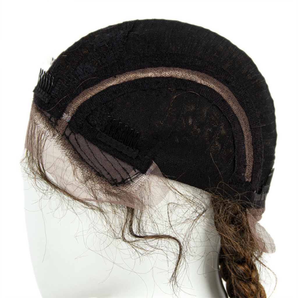 Front Lace Braided Wig — 80cm Long Faux Locs (Dreadlocks) — Full-Head African-Style Synthetic Wig for Women