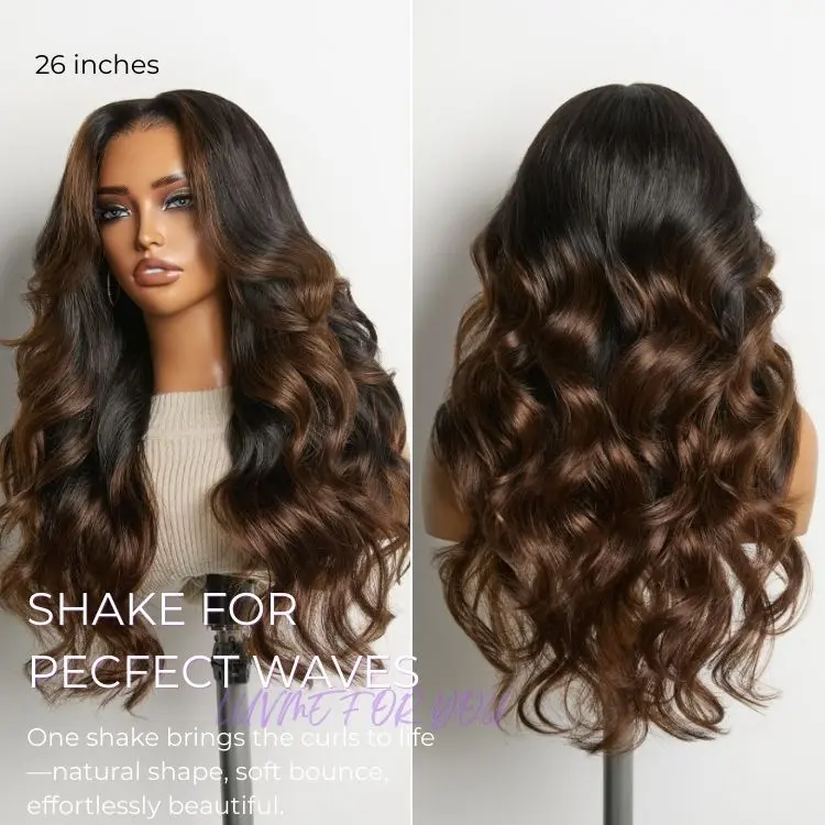 [New Arrival]200% Density Ombre Brown Loose Wave Glueless 13x6 HD Lace Front Wig Human Hair Pre-Cut Lace Flexi-Fit Drawstring Cap Limited Time Offer TikTok Exclusive #luvmenewarrivals