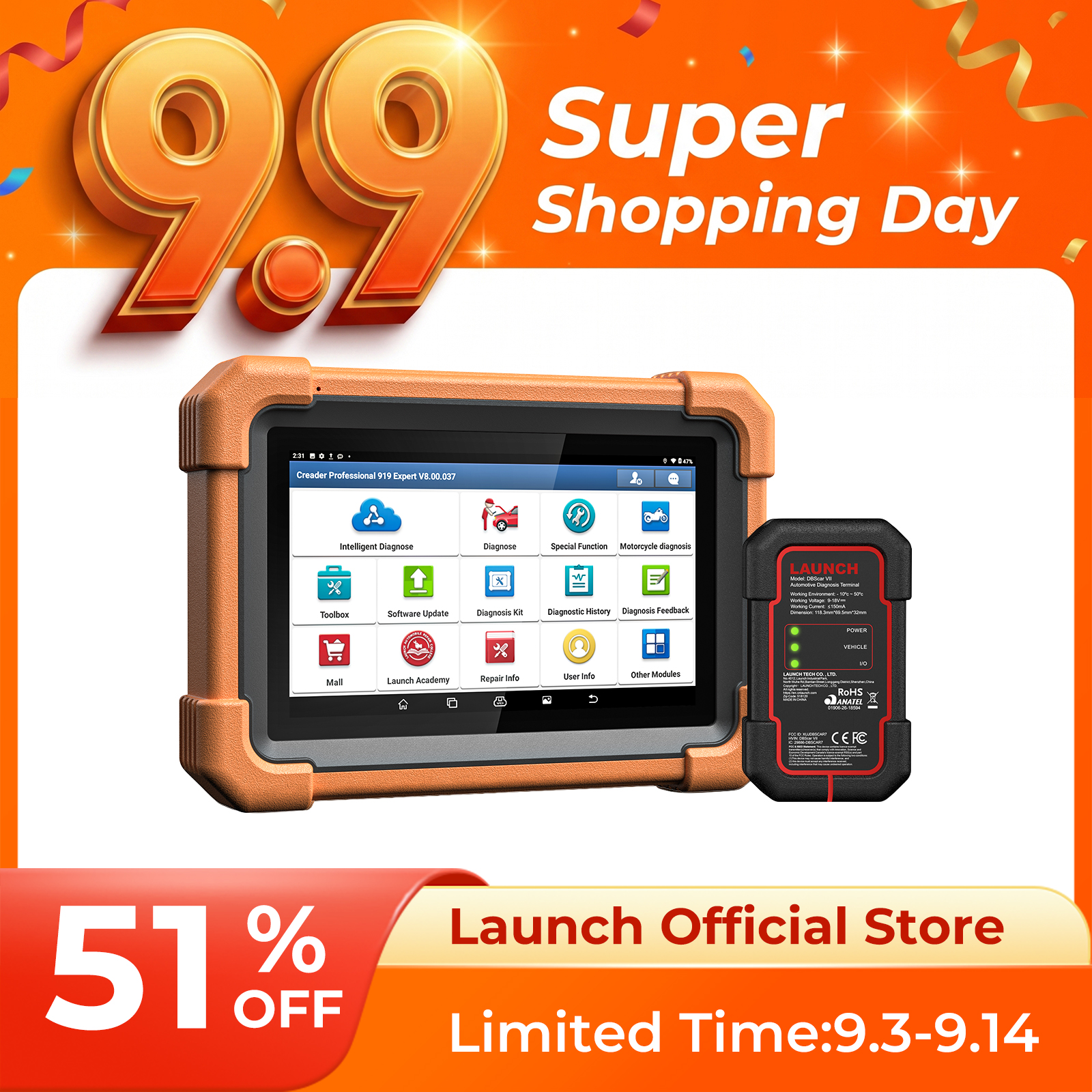 LAUNCH CRP 919 Expert Full System Diagnostic Tool
