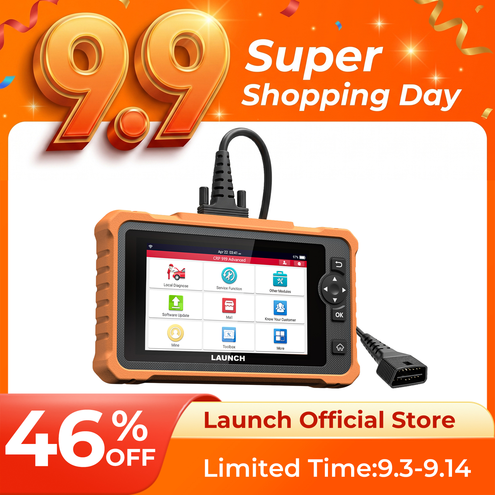 LAUNCH CRP 919 Advanced OBDII Scanner Full System Diagnostic Tool