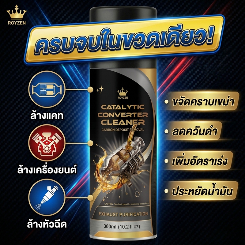 น้ำยาล้างหัวฉีด น้ำยาล้างแคทตาไลติก ครบจบในขวดเดียว 