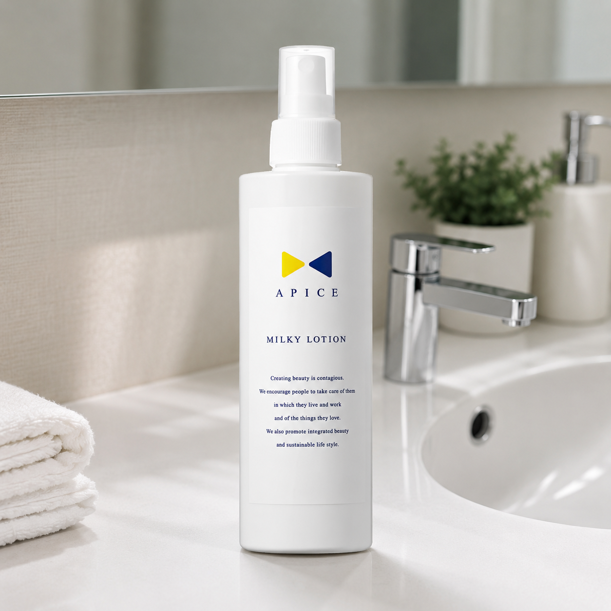 アピーチェ 薬用ミルキーローション 300mL 【コンフォートジャパン】｜肌荒れを防ぎ、みずみずしく澄んだ肌へ