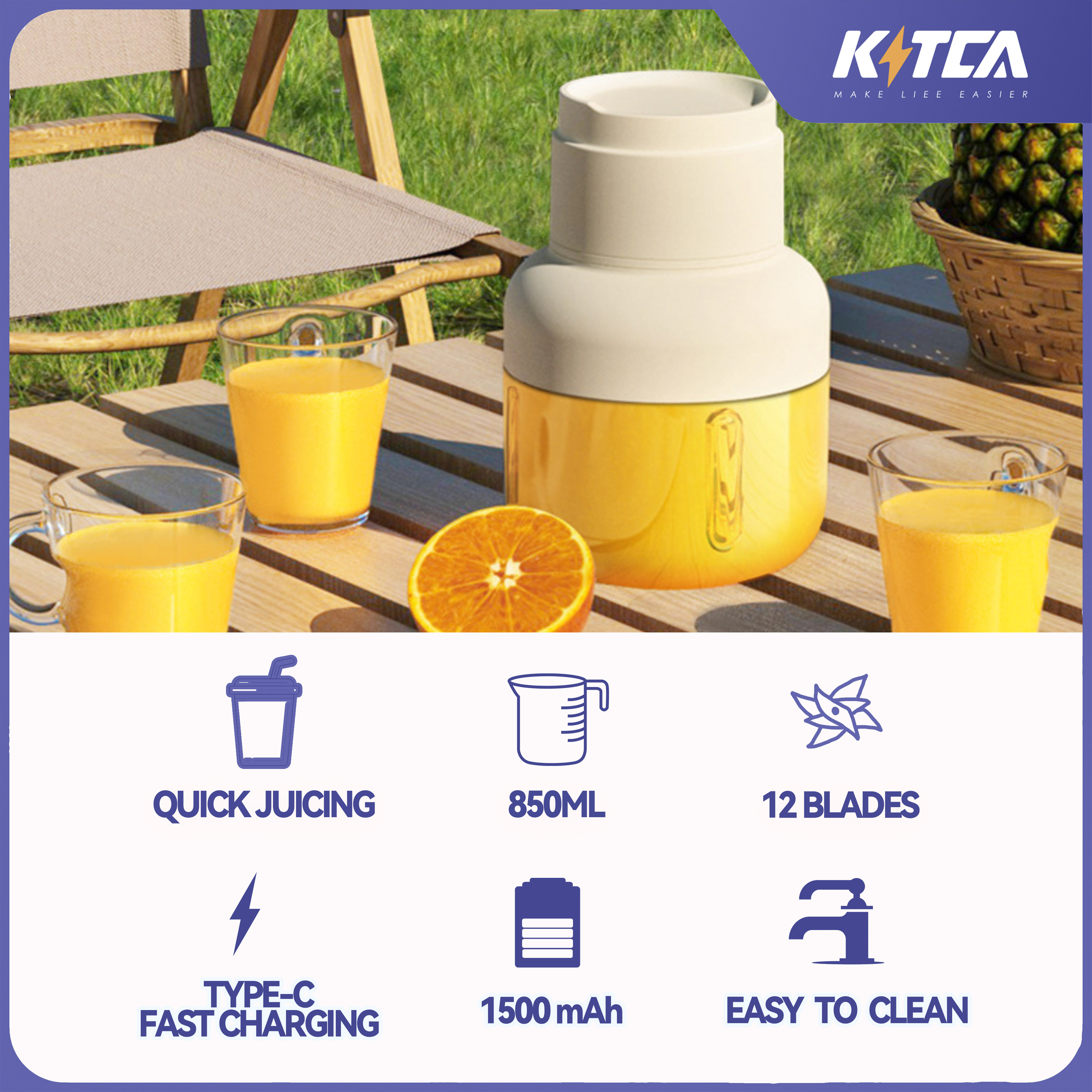 [Copy]Electric Juicer-850ml Green