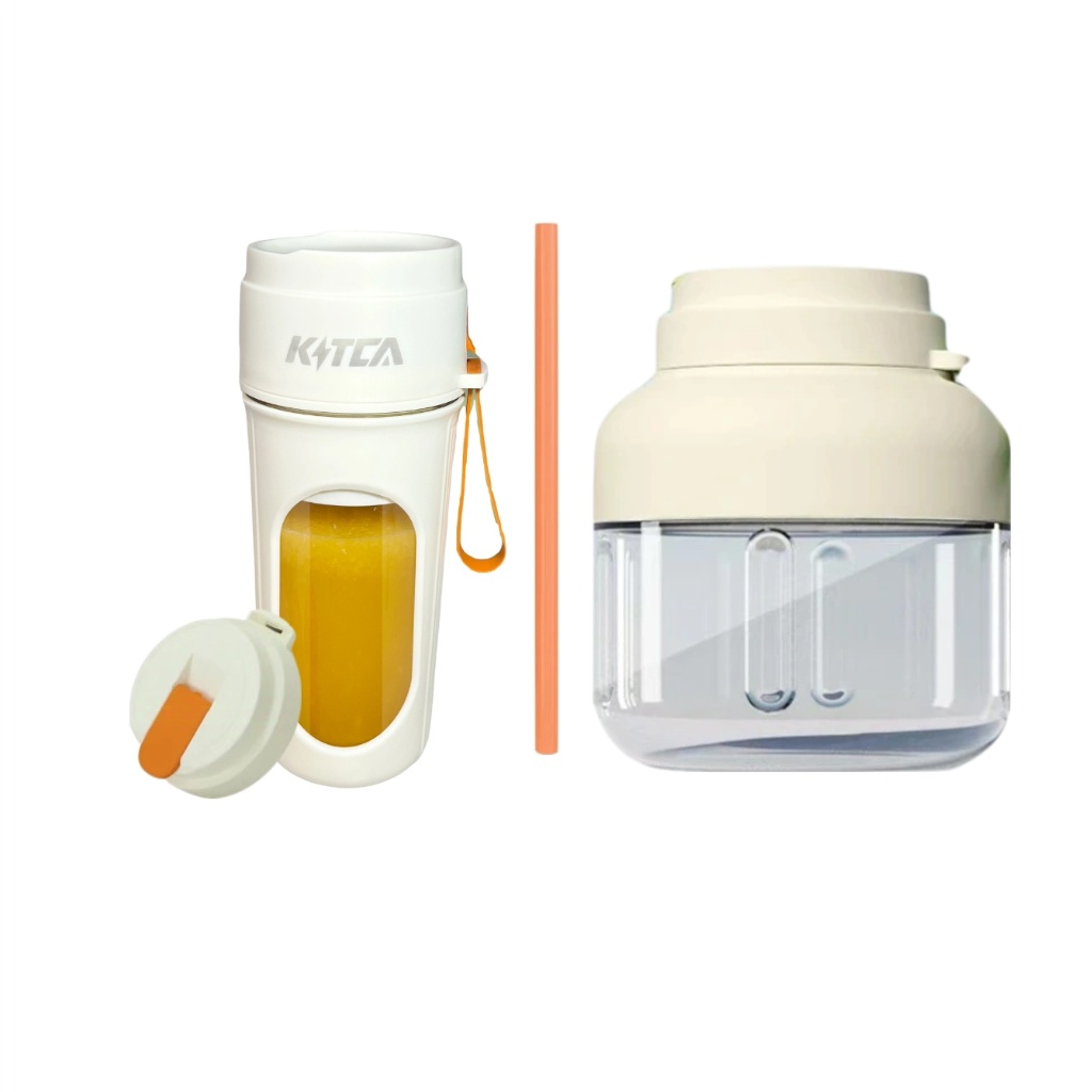 Electric Juicer-850ml+450ml Dual Cups Orange